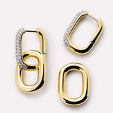 [Ana Luisa] Ash Double Pave Drop Earrings - The Pink Pineapple 850