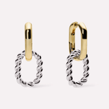 [Ana Luisa] Ash Two Tone Double Hoop Earrings - The Pink Pineapple 850