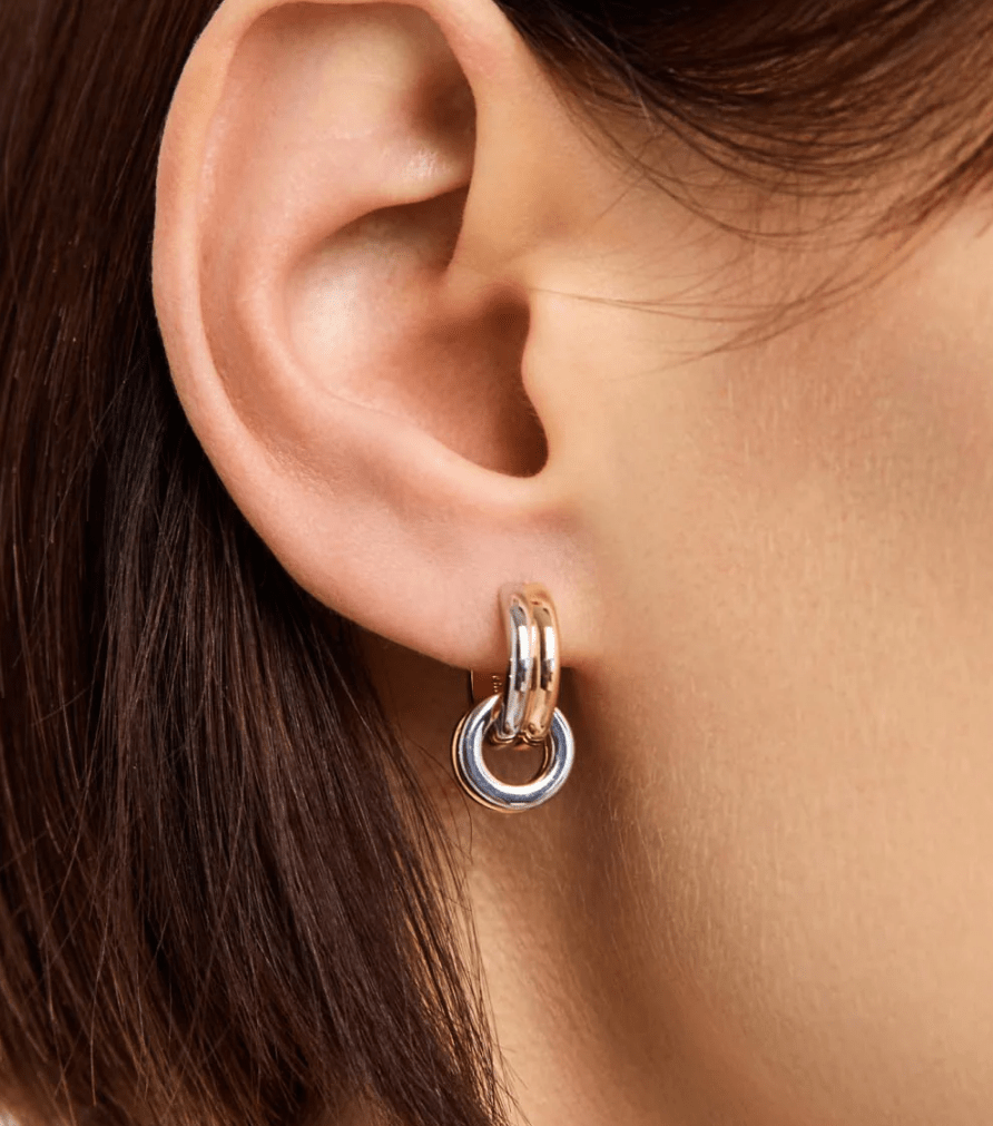 [Ana Luisa] Asher Drop Huggie Earrings - The Pink Pineapple 850