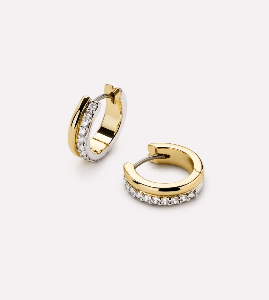 [Ana Luisa] Asher Pave Huggie Earrings - The Pink Pineapple 850
