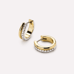 [Ana Luisa] Asher Pave Huggie Earrings - The Pink Pineapple 850