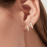 [Ana Luisa] Ashley Pearl Huggie Hoops - The Pink Pineapple 850