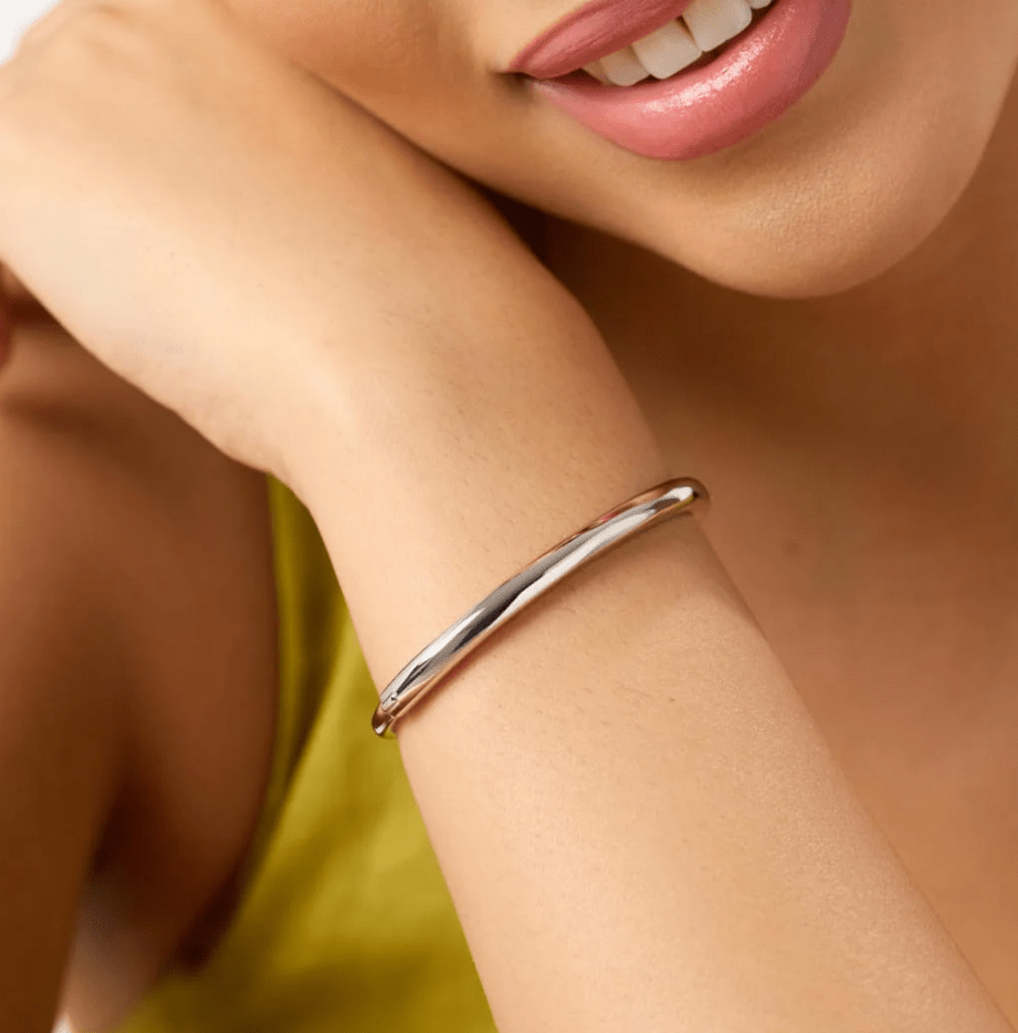 [Ana Luisa] Brynley Silver Bangle Bracelet - The Pink Pineapple 850