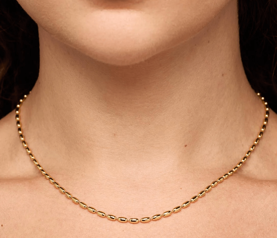 [Ana Luisa] Capri Ball Chain Necklace - The Pink Pineapple 850