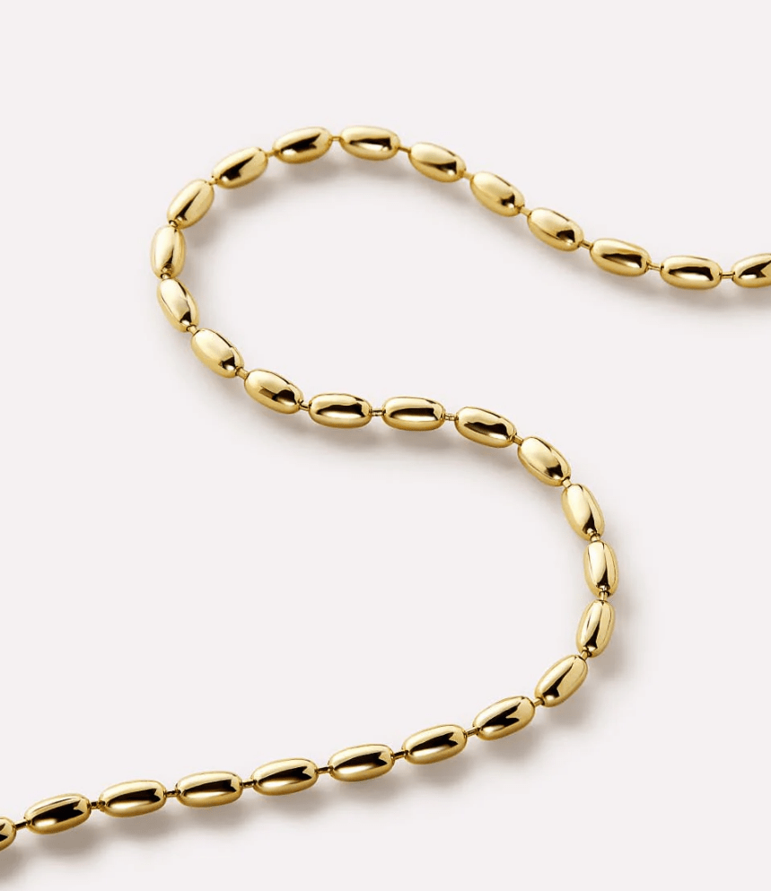 [Ana Luisa] Capri Ball Chain Necklace - The Pink Pineapple 850