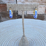 [Ana Luisa] Dakota Blue Marble Statement Hoops - The Pink Pineapple 850