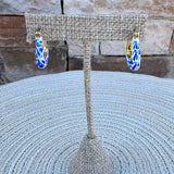 [Ana Luisa] Dakota Blue Marble Statement Hoops - The Pink Pineapple 850