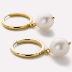 [Ana Luisa] Frida Medium Pearl Hoops - The Pink Pineapple 850