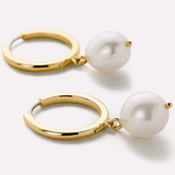 [Ana Luisa] Frida Medium Pearl Hoops - The Pink Pineapple 850