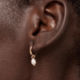 [Ana Luisa] Frida Pearl Huggie Hoops - The Pink Pineapple 850