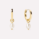 [Ana Luisa] Frida Pearl Huggie Hoops - The Pink Pineapple 850