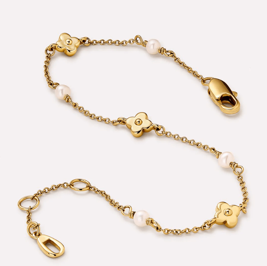 [Ana Luisa] Hannah Flower Bracelet - The Pink Pineapple 850