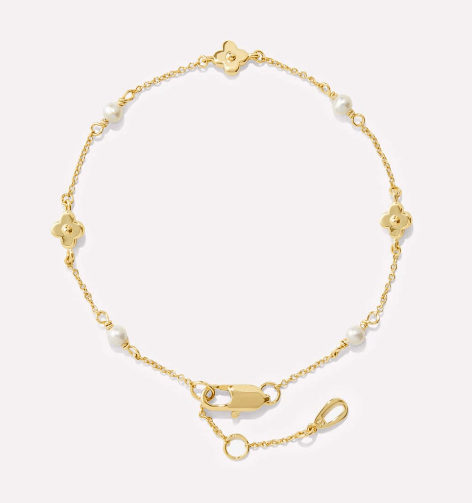 [Ana Luisa] Hannah Flower Bracelet - The Pink Pineapple 850