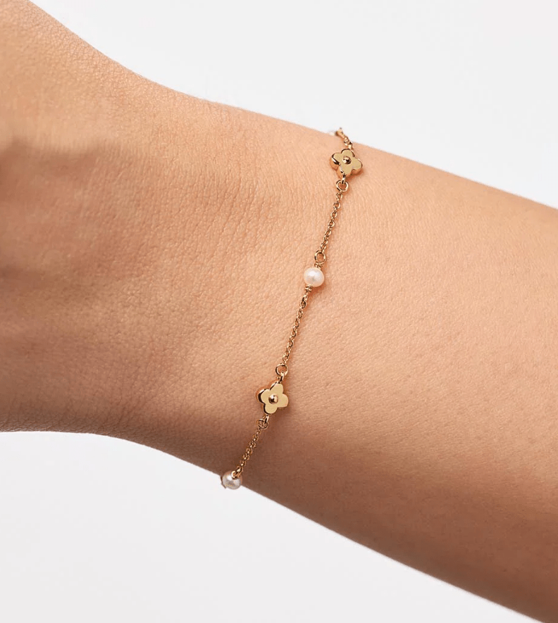 [Ana Luisa] Hannah Flower Bracelet - The Pink Pineapple 850