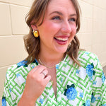 [Ana Luisa] Ina Herringbone Chain Necklace - The Pink Pineapple 850