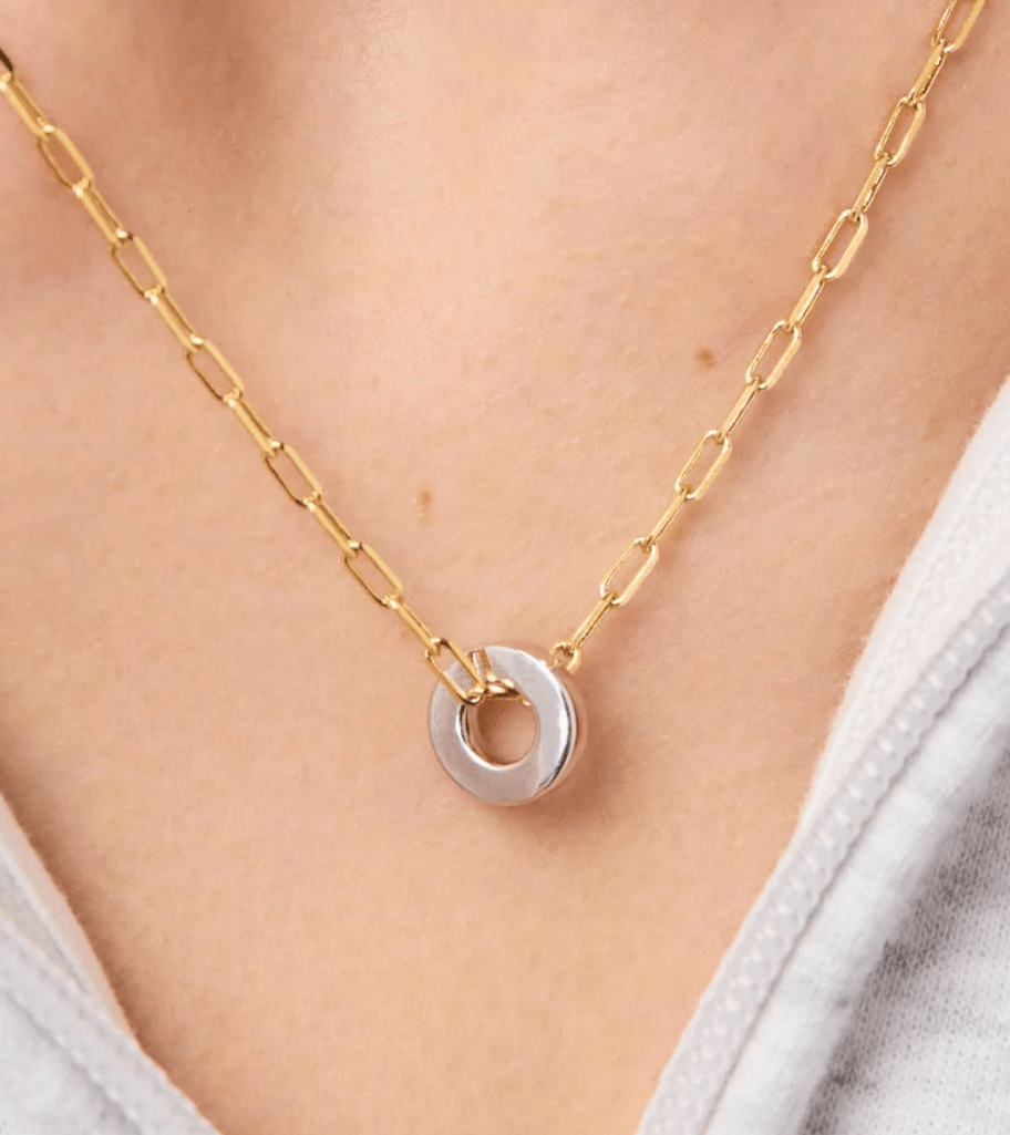 [Ana Luisa] Jasper Gold Pendant - The Pink Pineapple 850