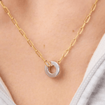 [Ana Luisa] Jasper Gold Pendant - The Pink Pineapple 850