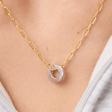 [Ana Luisa] Jasper Gold Pendant - The Pink Pineapple 850