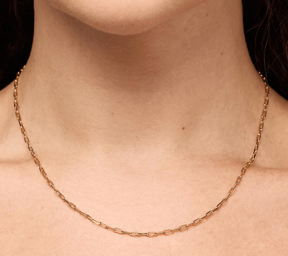 [Ana Luisa] Laura Slim Chain Link Necklace - The Pink Pineapple 850