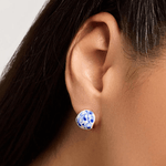 [Ana Luisa] Mini Abby Marble Blue Earrings - The Pink Pineapple 850