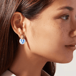[Ana Luisa] Mini Kinoko Marble Blue Earrings - The Pink Pineapple 850