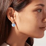 [Ana Luisa] Mini Kinoko Marble Blue Earrings - The Pink Pineapple 850