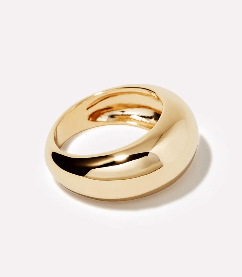 [Ana Luisa] Noa Gold Dome Ring - The Pink Pineapple 850