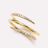 [Ana Luisa] Oren Triple Gold Claw Ring - The Pink Pineapple 850