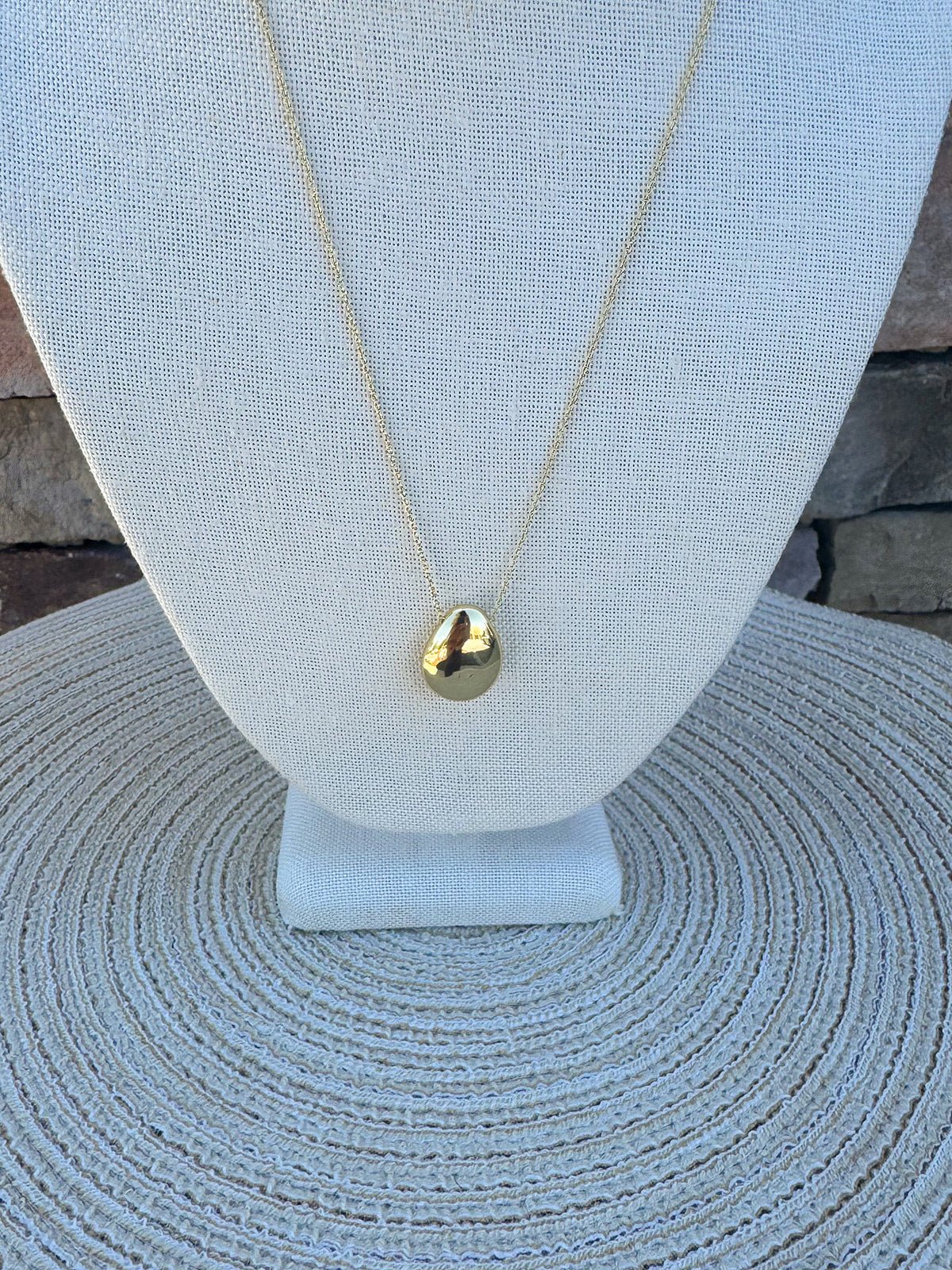 [Ana Luisa] Pebble Gold Pendant Necklace - The Pink Pineapple 850