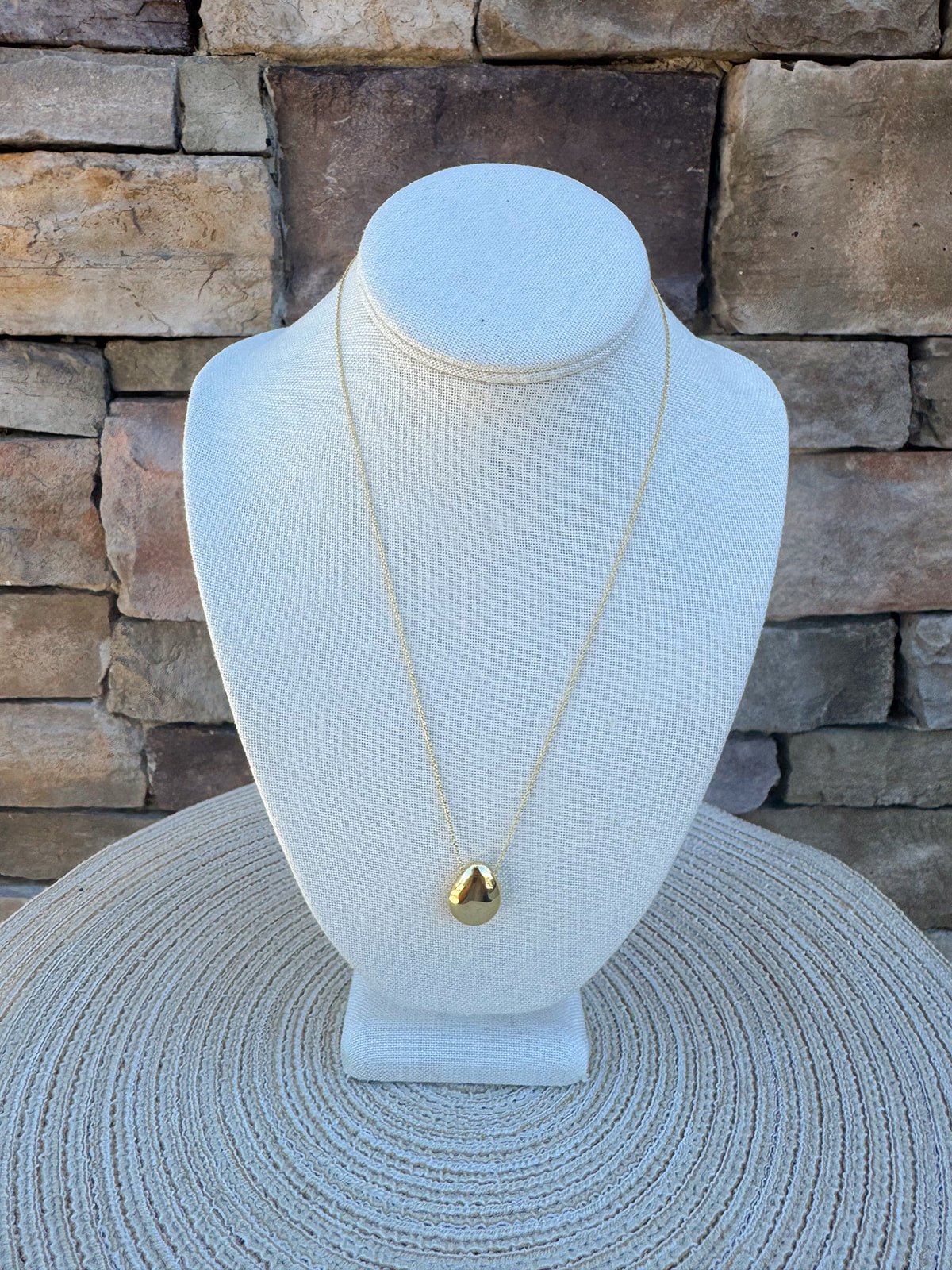 [Ana Luisa] Pebble Gold Pendant Necklace - The Pink Pineapple 850