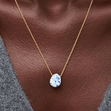[Ana Luisa] Pebble Mini Marble Blue Gold Necklace - The Pink Pineapple 850