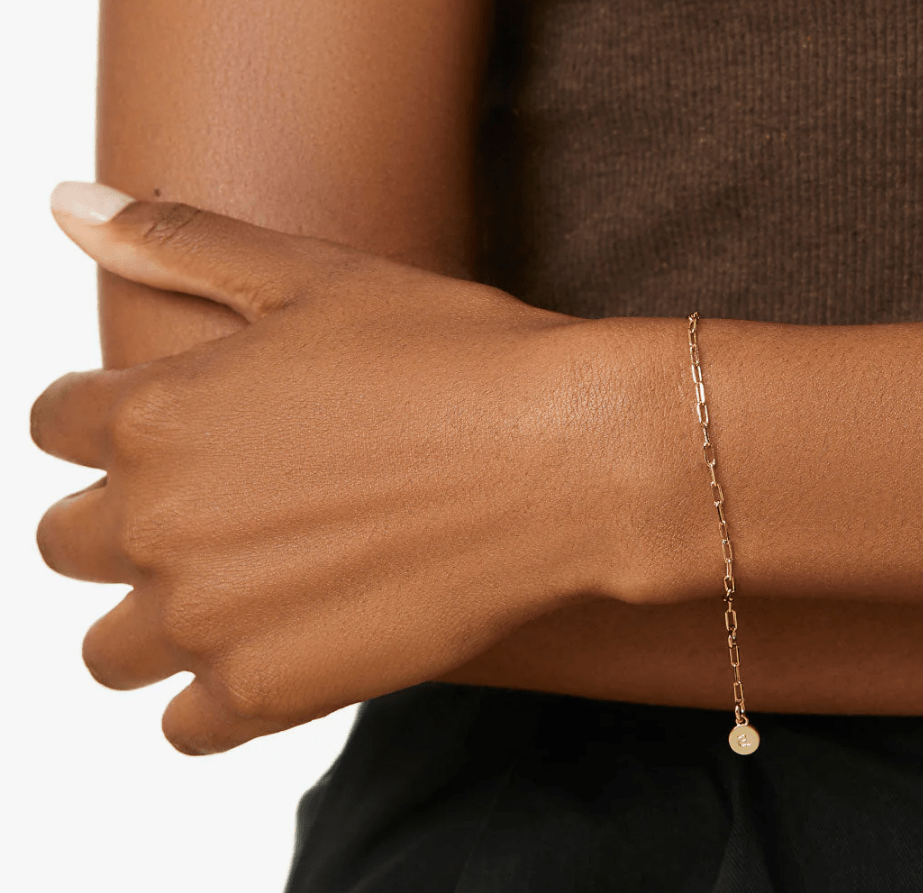 [Ana Luisa] Poetry Slim Link Chain Bracelet - The Pink Pineapple 850