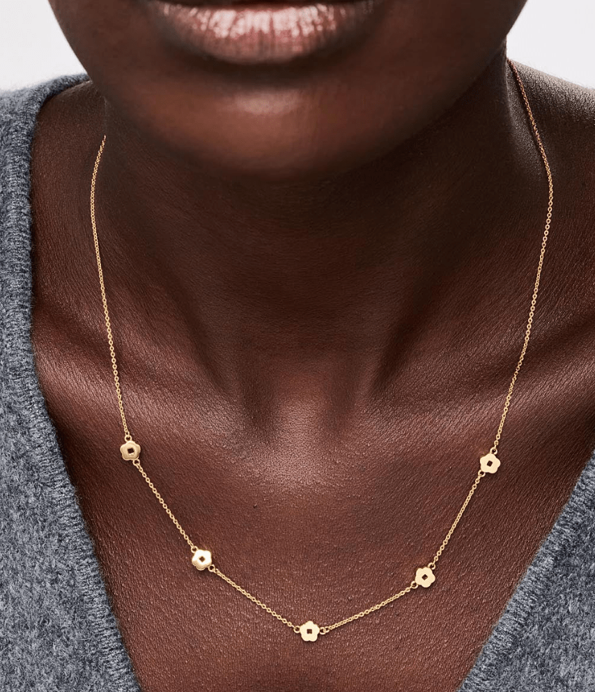 [Ana Luisa] Rowena Flower Station Necklace - The Pink Pineapple 850