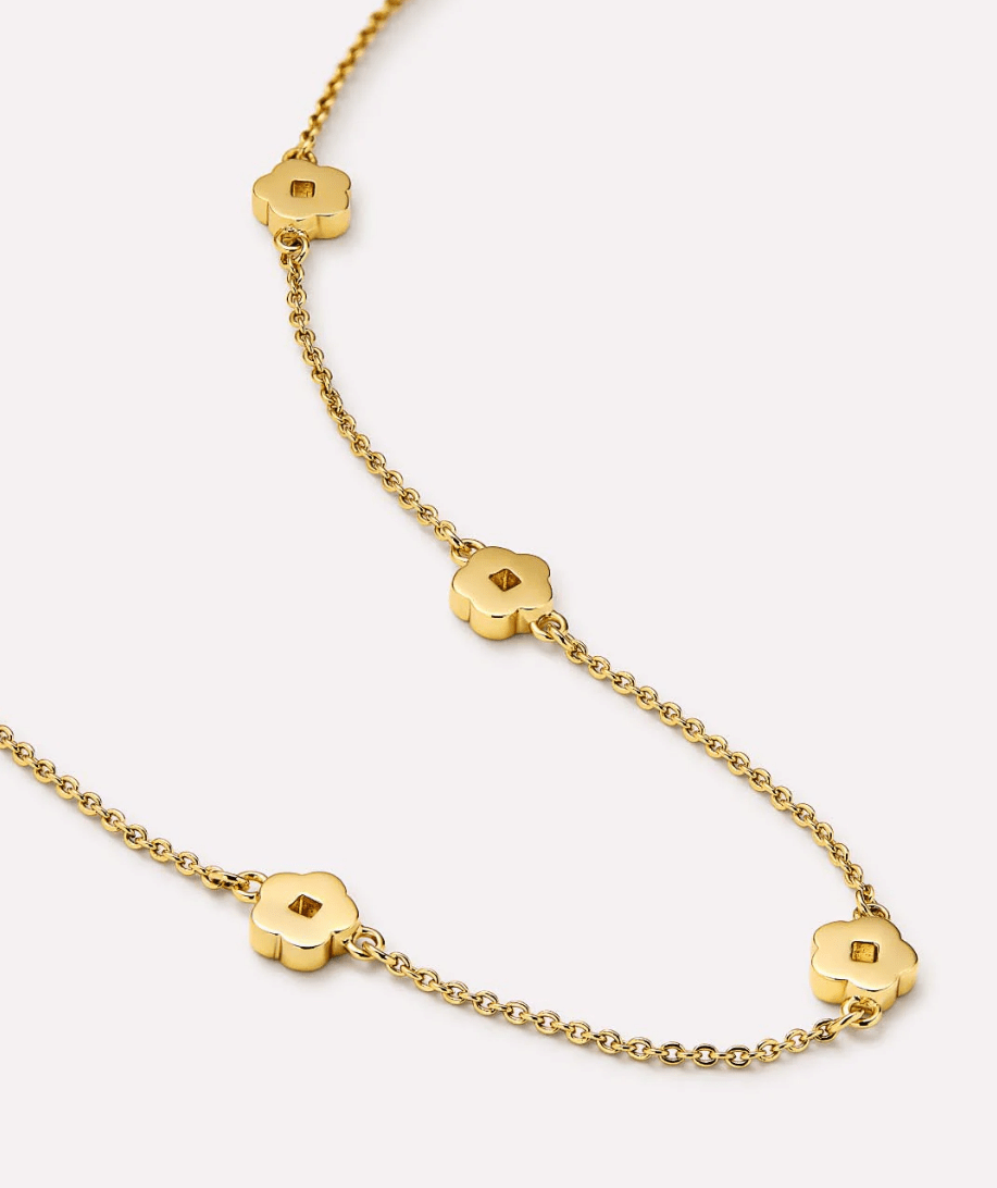 [Ana Luisa] Rowena Flower Station Necklace - The Pink Pineapple 850