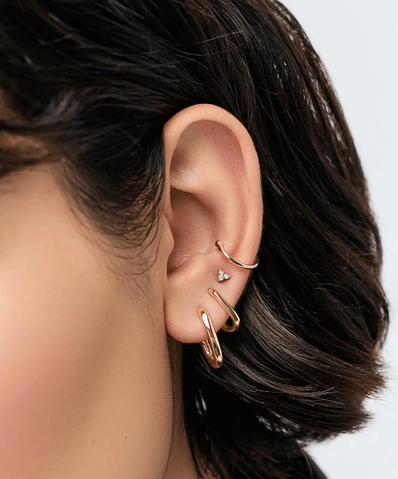 [Ana Luisa] Rox Small Gold Hoop Earrings - The Pink Pineapple 850