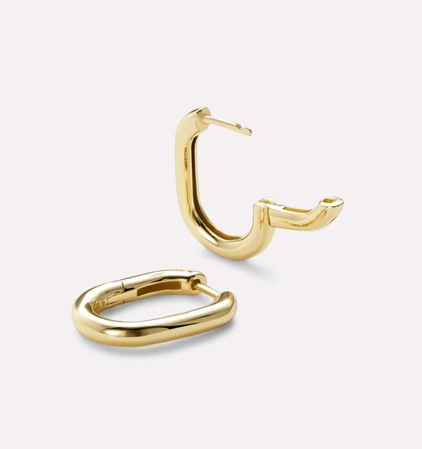 [Ana Luisa] Rox Small Gold Hoop Earrings - The Pink Pineapple 850