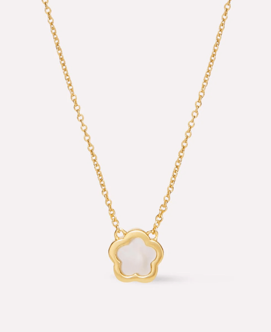 [Ana Luisa] Saya Mother of Pearl Inlay Flower Pendant - The Pink Pineapple 850