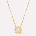 [Ana Luisa] Saya Mother of Pearl Inlay Flower Pendant - The Pink Pineapple 850