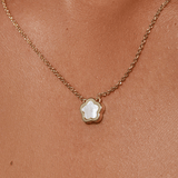 [Ana Luisa] Saya Mother of Pearl Inlay Flower Pendant - The Pink Pineapple 850