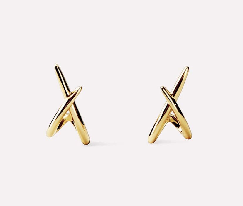 [Ana Luisa] Sloane Gold Stud Earrings - The Pink Pineapple 850