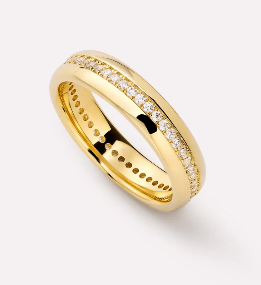 [Ana Luisa] Thatcher Gold Band Ring - The Pink Pineapple 850