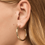 [Ana Luisa] Tia Medium Gold Hoops - The Pink Pineapple 850