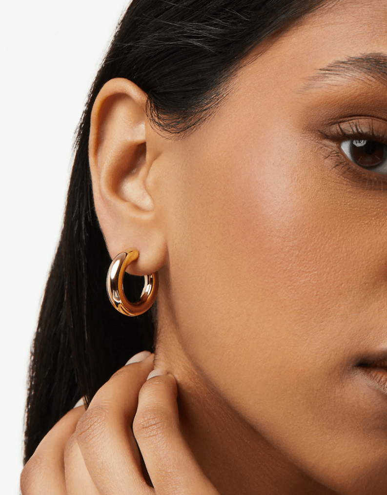 [Ana Luisa] Tia Mini Gold Hoop Earrings - The Pink Pineapple 850
