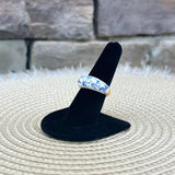 [Ana Luisa] Wrenley Marble Blue Enamel Ring - The Pink Pineapple 850