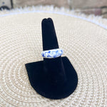 [Ana Luisa] Wrenley Marble Blue Enamel Ring - The Pink Pineapple 850