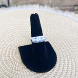 [Ana Luisa] Wrenley Marble Blue Enamel Ring - The Pink Pineapple 850