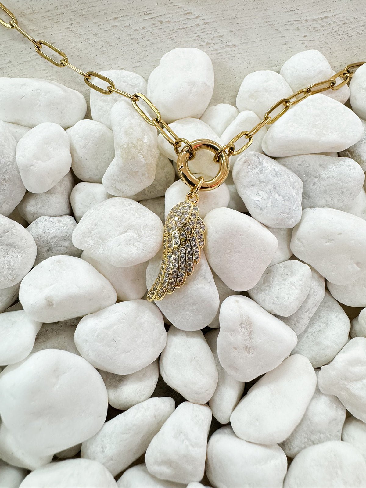 Angel Wing Charm - The Pink Pineapple 850