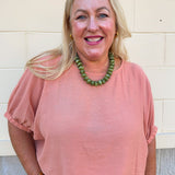 Apricot Allure Top - The Pink Pineapple 850