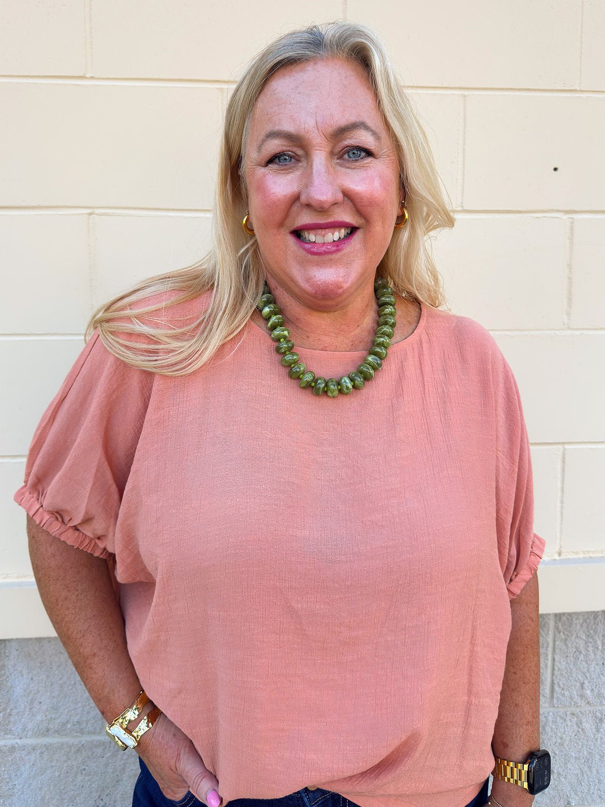 Apricot Allure Top - The Pink Pineapple 850