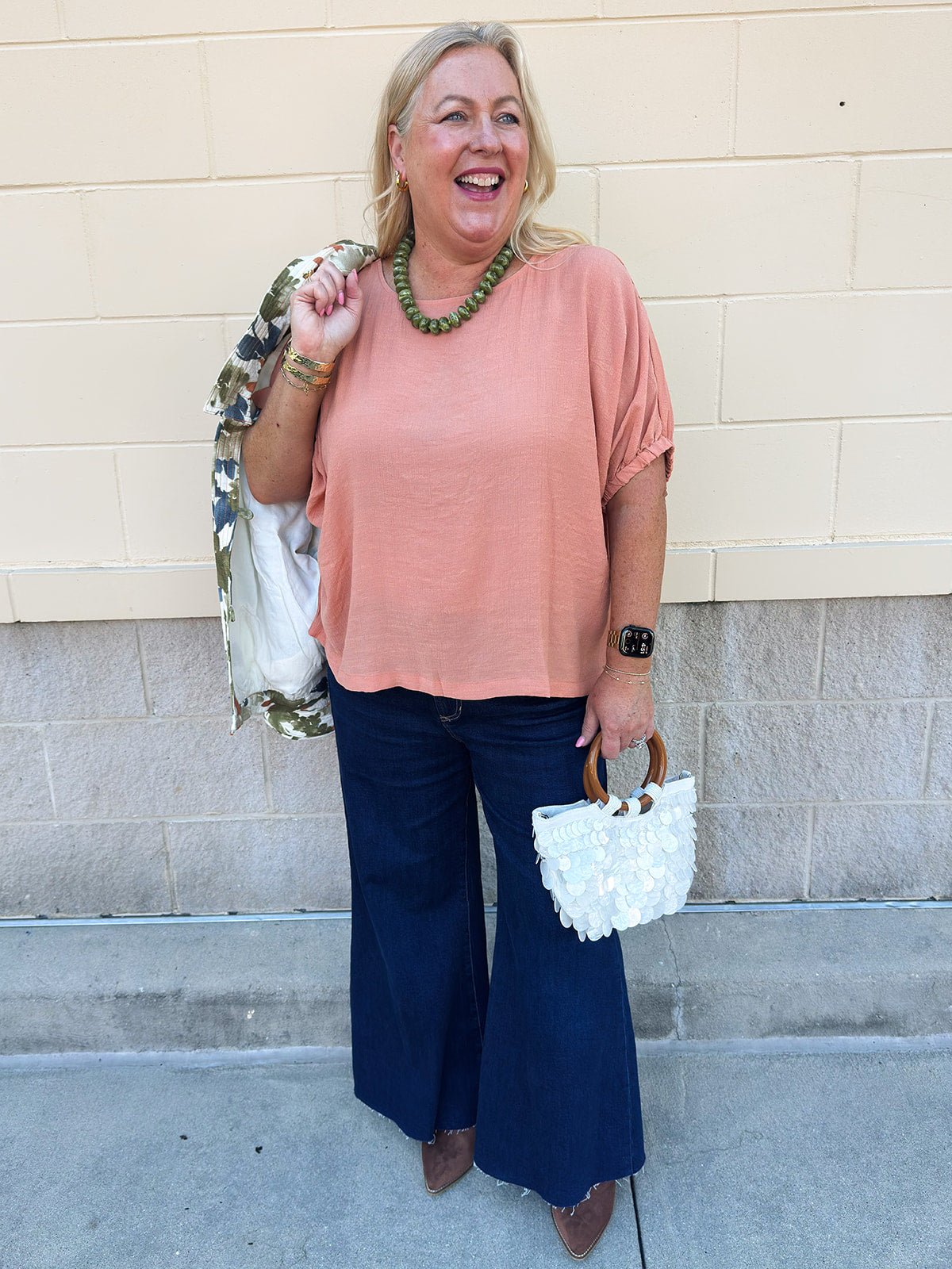 Apricot Allure Top - The Pink Pineapple 850